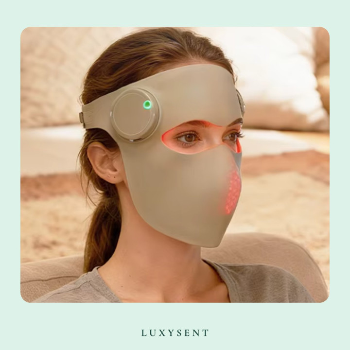 Masque LED Lumière – soin du visage en silicone
