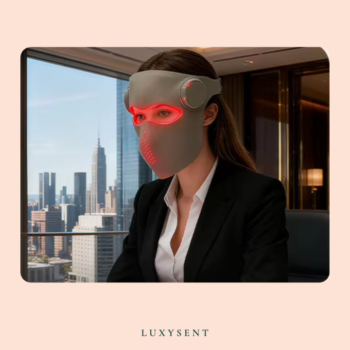 Masque LED Lumière – soin du visage en silicone